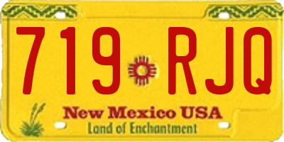 NM license plate 719RJQ