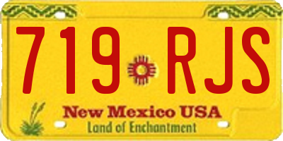 NM license plate 719RJS