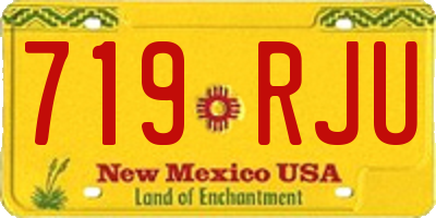 NM license plate 719RJU