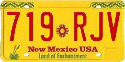 NM license plate 719RJV