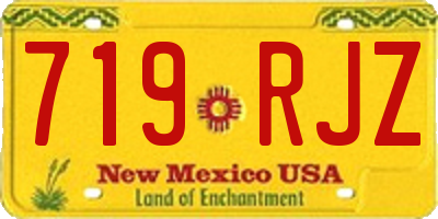 NM license plate 719RJZ