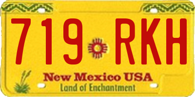 NM license plate 719RKH
