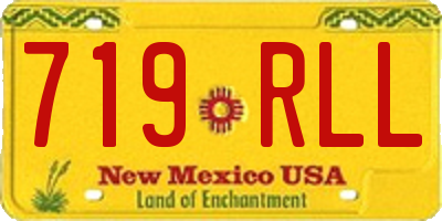 NM license plate 719RLL