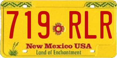 NM license plate 719RLR