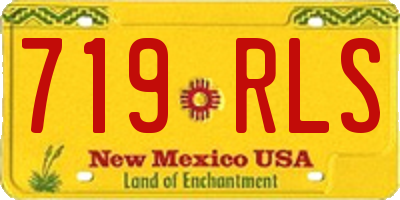 NM license plate 719RLS