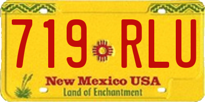 NM license plate 719RLU