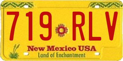 NM license plate 719RLV