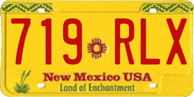 NM license plate 719RLX