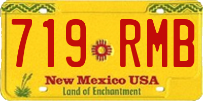 NM license plate 719RMB