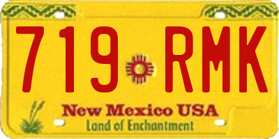 NM license plate 719RMK
