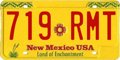 NM license plate 719RMT