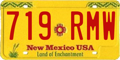 NM license plate 719RMW