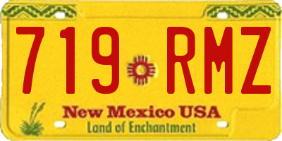 NM license plate 719RMZ