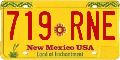 NM license plate 719RNE