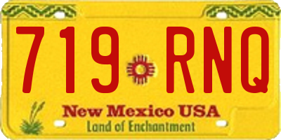 NM license plate 719RNQ