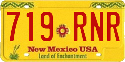 NM license plate 719RNR