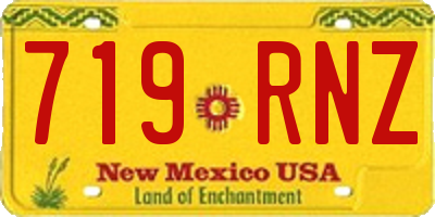 NM license plate 719RNZ
