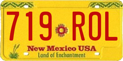 NM license plate 719ROL