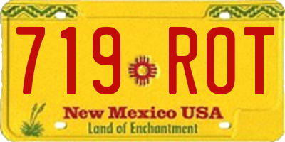 NM license plate 719ROT