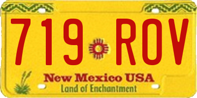 NM license plate 719ROV