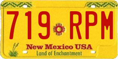NM license plate 719RPM