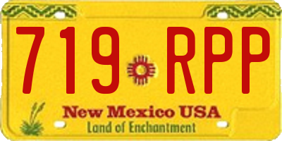 NM license plate 719RPP