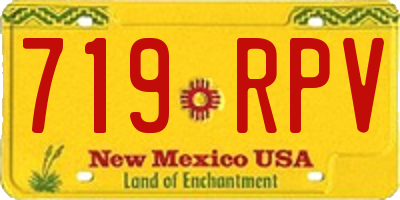 NM license plate 719RPV