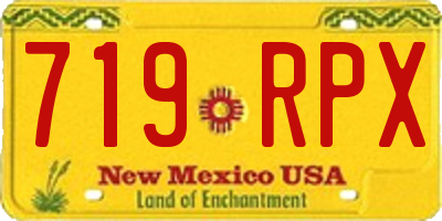 NM license plate 719RPX