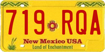 NM license plate 719RQA