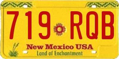 NM license plate 719RQB
