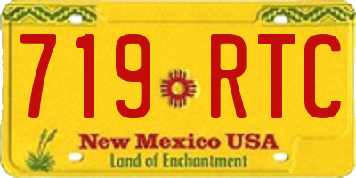 NM license plate 719RTC