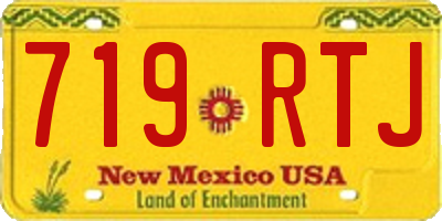 NM license plate 719RTJ