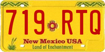 NM license plate 719RTQ