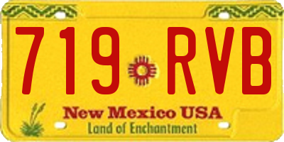 NM license plate 719RVB
