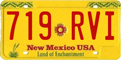 NM license plate 719RVI