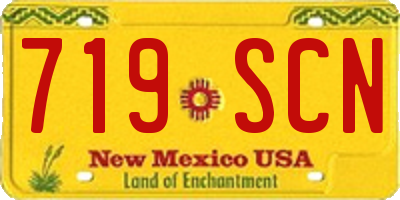 NM license plate 719SCN