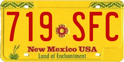 NM license plate 719SFC