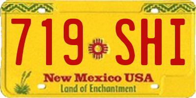 NM license plate 719SHI
