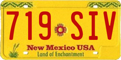 NM license plate 719SIV
