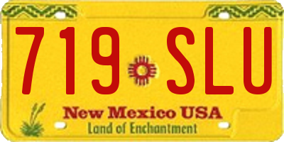 NM license plate 719SLU