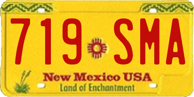 NM license plate 719SMA