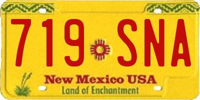 NM license plate 719SNA