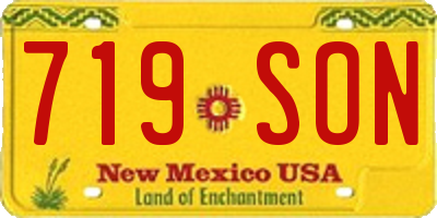 NM license plate 719SON