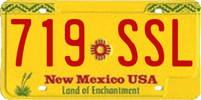 NM license plate 719SSL