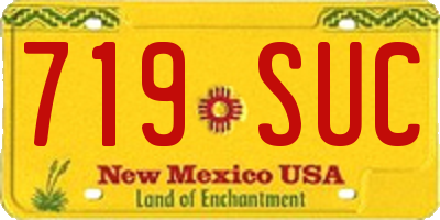 NM license plate 719SUC