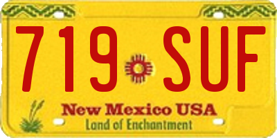 NM license plate 719SUF