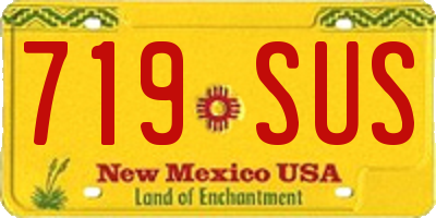 NM license plate 719SUS