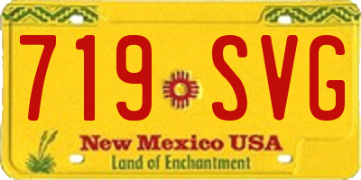 NM license plate 719SVG