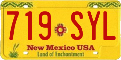 NM license plate 719SYL