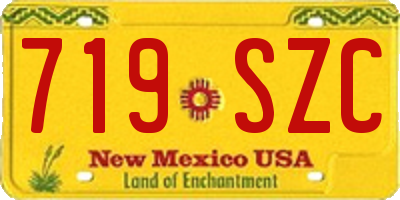 NM license plate 719SZC